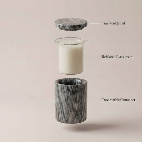 Bardiglio Grey – Genopfyldeligt Duftlys