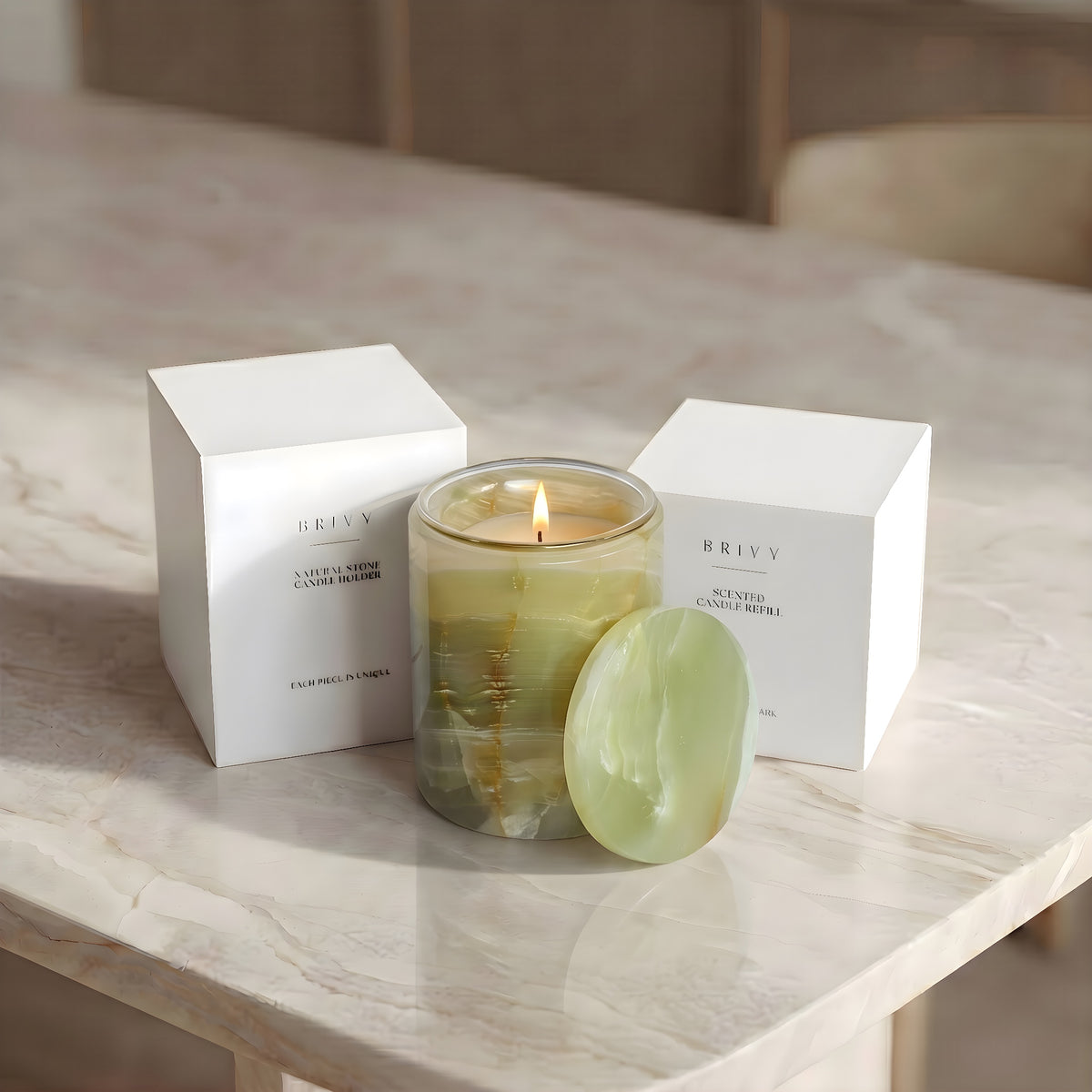 Verde Onyx – Genopfyldeligt Duftlys