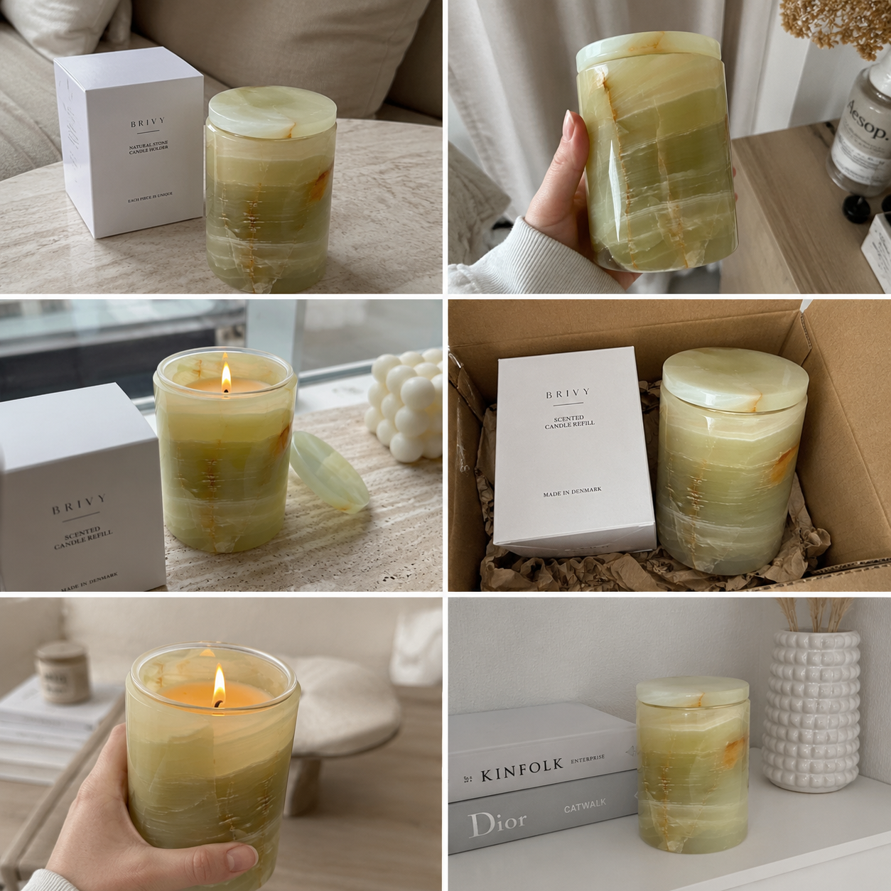 Verde Onyx – Genopfyldeligt Duftlys