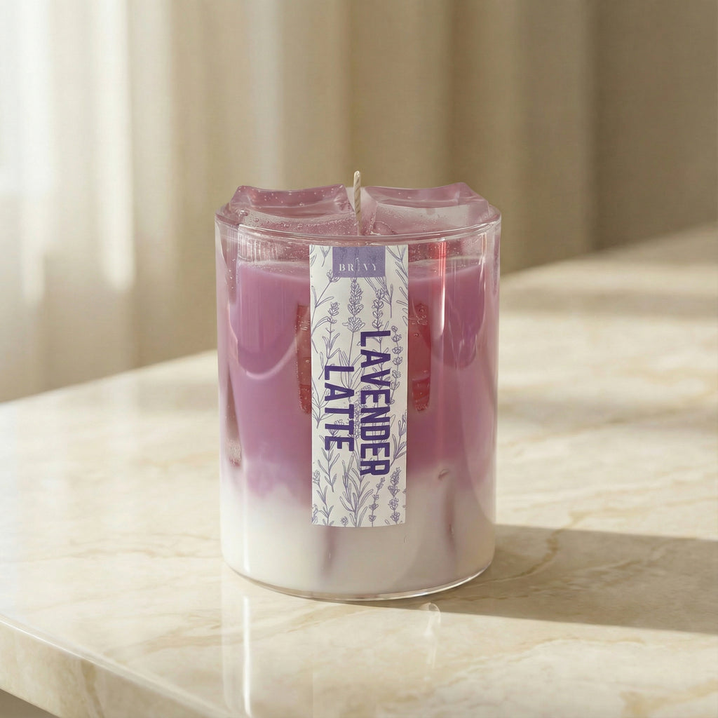 Iced Lavender Latte Duftlys